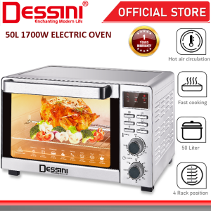 Dessini Italy oven. 50liter oil free l 52* w45* H 66cm 1700 wat