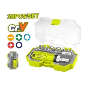 Dyllu 28-Piece Screwdriver Set with Rachet Ref. Dtss8B28