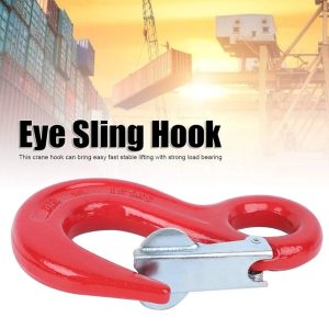 Eye Sling HookCarrying Capacity Alloy Steel Eye Sling Hook Container Clevis Grab Crane Rigging Alloy Steel Lifting  Towing Hooks