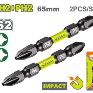 Impact screwdriver bits 2 side with  magnetic ring