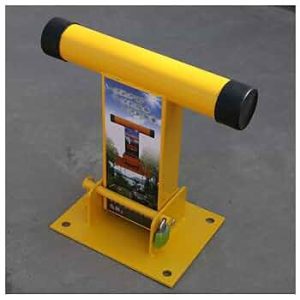 T-Folding Parking Lock Parking Lock with Reflective Stickers Thickened Parking Lock Manual Parking Space Lock Manual Parking Blocker