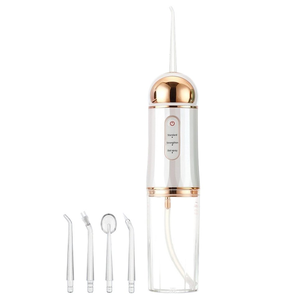Water Dental Flosser Oral Irrigator with 3 Modes Cordless Water Teeth Cleaner Pick 4 Jets, IPX7 Waterproof Rechargeable Portable - Image 7
