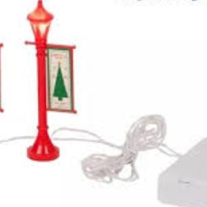 2x Christmas LED vintage lights - decorations  Magic Village - 10cm
