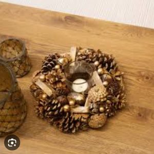 Christmas candle ornament