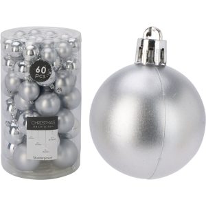 Christmas    boul 60 pcs Shatterproof Assorted Baubles