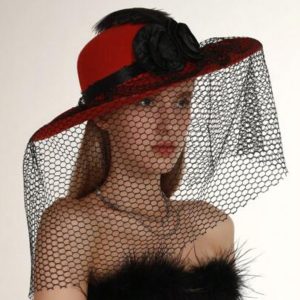 ladies  chapeau with mesh