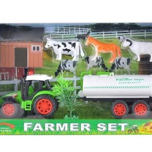 Farmer Set, Tractor with 3 Animals and a House