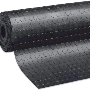 Anti-Fatigue Floor Mat, Non-slip Rubber 3mm Thick, Custom Mod. Bubble Mat by the Meter,width 2m. by 25cm long