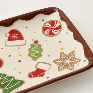Christmas  porcelain dish 34*14.5cm