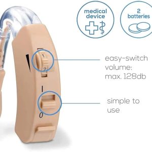 Beurer HA20 Hearing Amplifier | Amplifies the volume of sounds for restricted hearing abilities | Ergonomic fit behind the ear | Individually adjustable |