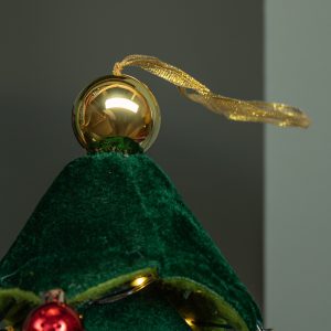 64cm Battery Powered Light up Christmas Tree with Baubles and Warm White LEDs