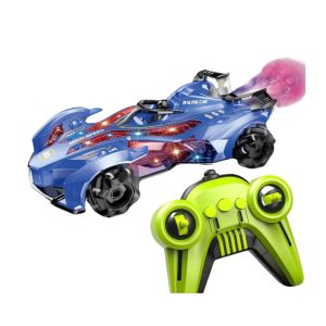 toy racing drifting car with smoke
