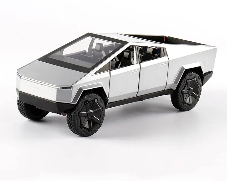 1:24 Scale Alloy Diecast Model Car Pullback Vehicle Toy Collection for Tesla Cybertruck Pickup, Kids Gift
Amazon's Choice - Image 2