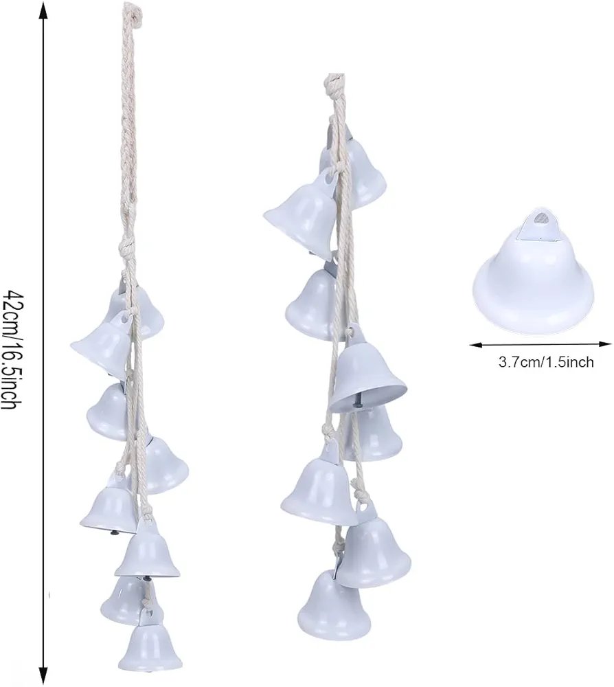 Witch Bells for Door Knobs, Handmade Decorative Door Hanging Bells, Witch Wind Chimes for Bohemian Home Room