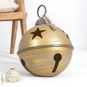 Grelot, Boule De Noël En Fer Gold Fashion 20cm