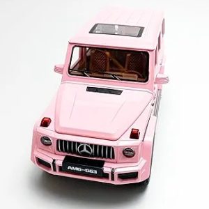 Alloytoy 1:24 Scale New Car Model Large Make-up Metal Model Kit - Pink. Mercedes g class
