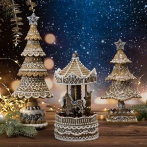 Christmas porcelain decorations music 20cm