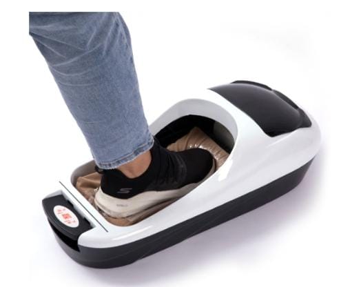 Automatic shoe cover dispenser cleaning film machine