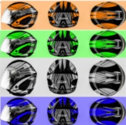 Dezar  moto helmet cask FOGG-SX GRAPHIC