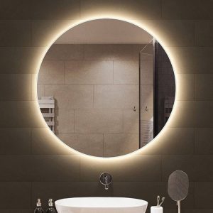 bathroom. mirror with touch led 60cm