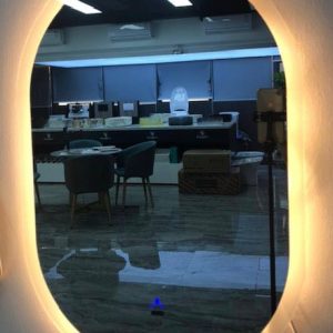 bathroom. mirror with touch led 70cm