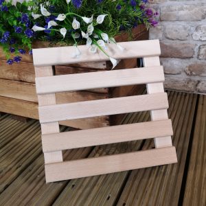 wood pot flower stand decor