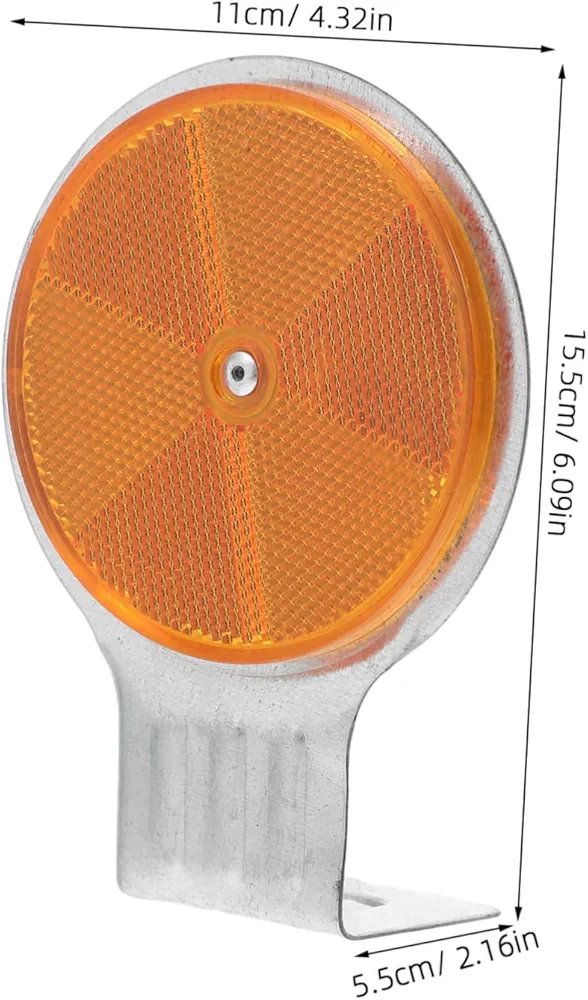 Cycling Reflectors Reflective Markers for Driveways Traffic Signs Roadside Safety Easy Mounting