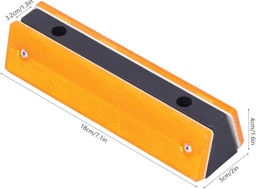 Reflectors, Rectangular Reflective Marker, Reflective Road Pavement Marker, for Speed Bumps, Sidewalks, Traffic Warning Installations 1pc - Image 4