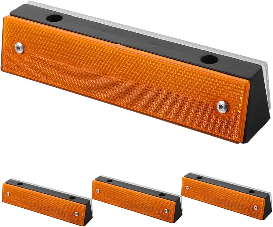 Reflectors, Rectangular Reflective Marker, Reflective Road Pavement Marker, for Speed Bumps, Sidewalks, Traffic Warning Installations 1pc - Image 5