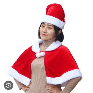 Christmas  Santa. shawl with hat