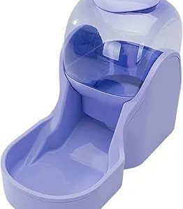 Automatic PET Food Dispenser Dog Cat Feeder Waterer Dish Purple Food Feeder | Dog Supplies