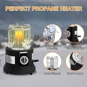 barella Propane Heater Black New