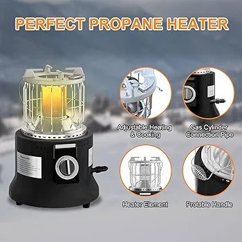 barella Propane Heater Black New