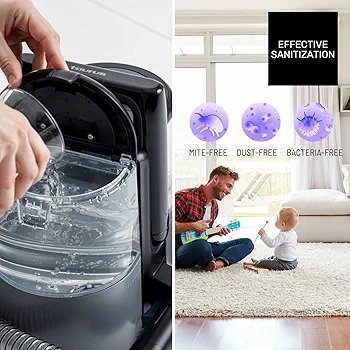 Taurus - Textile Care Hygienic Upright Vacuum Cleaner SPCL400 | 400 W | 10,000 Pa Suction Power | 3-in-1: Spraying, Cleaning and Vacuuming Sucks Solids and Liquids | Accessories Included - Image 6