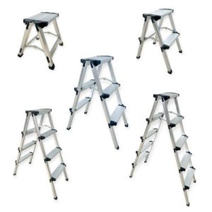 Aluminium Heavy Duty 2,3,4,5 6Step Ladder Double Side Portable Folding Stool