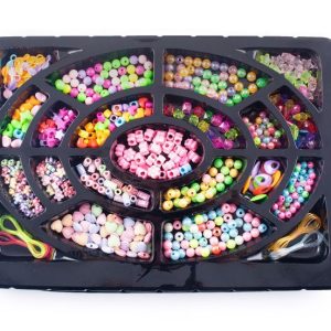Beads, a set for creating children's jewelry, bracelets, necklaces - colorful beads