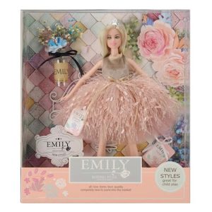 TOYS LAND Emily Fashion Doll, 29 cm Classical Doll With A Gorgeous Dress And Beautiful Long Hair, Emily Fashion Classical Collection Dolls, Birthday Gift for Girls Kids And Adult Age 3+ Years (QJ117D)