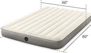 Dura-Beam Standard Series Single-High Airbed, Queen Intex inflatable matress152*203*25cm  64103