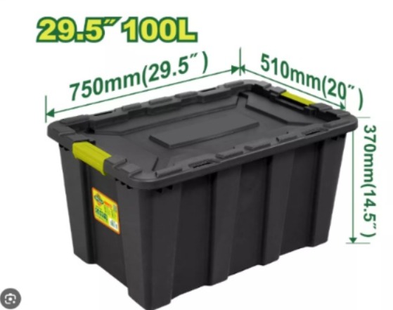 heavy duty storage box dyllu 100 liter