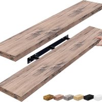 Sorbus Floating Wall Shelves, 5*30*90cm Long Bathroom Shelves, Wall Decor for Bedroom, Kitchen, Living Room and Book Storage, Floating Shelf Mounted with Invisible Brackets (