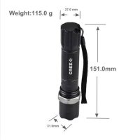 TH818 High Power Multifunction LED Tactical Flashlights