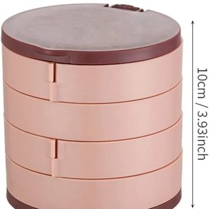 Rotating Multi-layer Jewelry Box Earring Storage Box Hand Jewelry Earrings Necklace Organizer Storage Holder Boxes