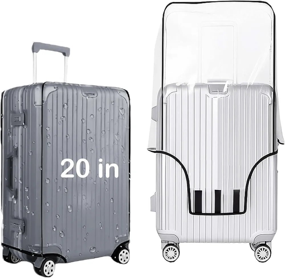 Handcuffs Transparent Luggage Trolley Protective Covers PVC Waterproof Travel Bag Suitcase Cover 2 size - Image 6