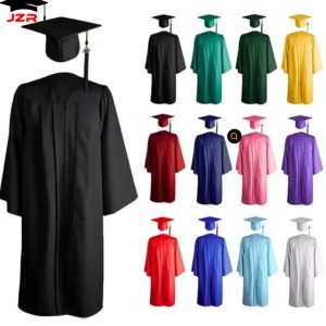 Graduation coat and Cap black