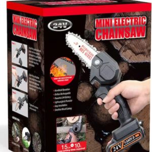 mini chainsaw 15cm. 24volt rechargable