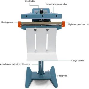 Commercial Foot Pedal Heat Sealing Machine, Cutting Machine, , Automatic Bag Sealer, Foot Pedal Mounted Bag Sealer, for All Plastic Sheets