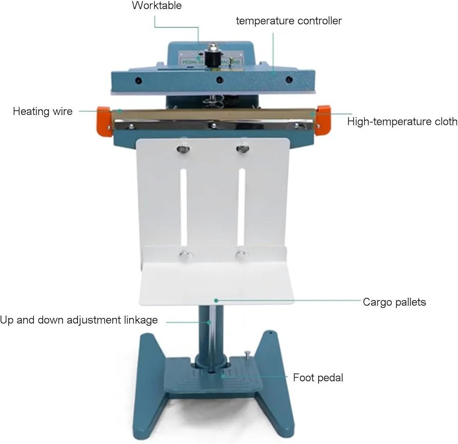 Commercial Foot Pedal Heat Sealing Machine, Cutting Machine, , Automatic Bag Sealer, Foot Pedal Mounted Bag Sealer, for All Plastic Sheets