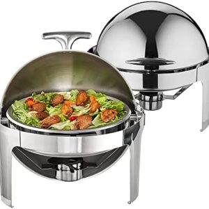 buffet Round Catering Warmer Server Roll Top Chafing Dish Buffet Set, 49cm