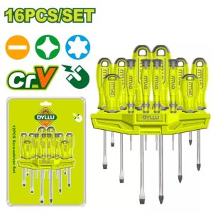 DYllu Screwdriver Set (16 Pcs.) DRILLING DTSS1416 38-150mm