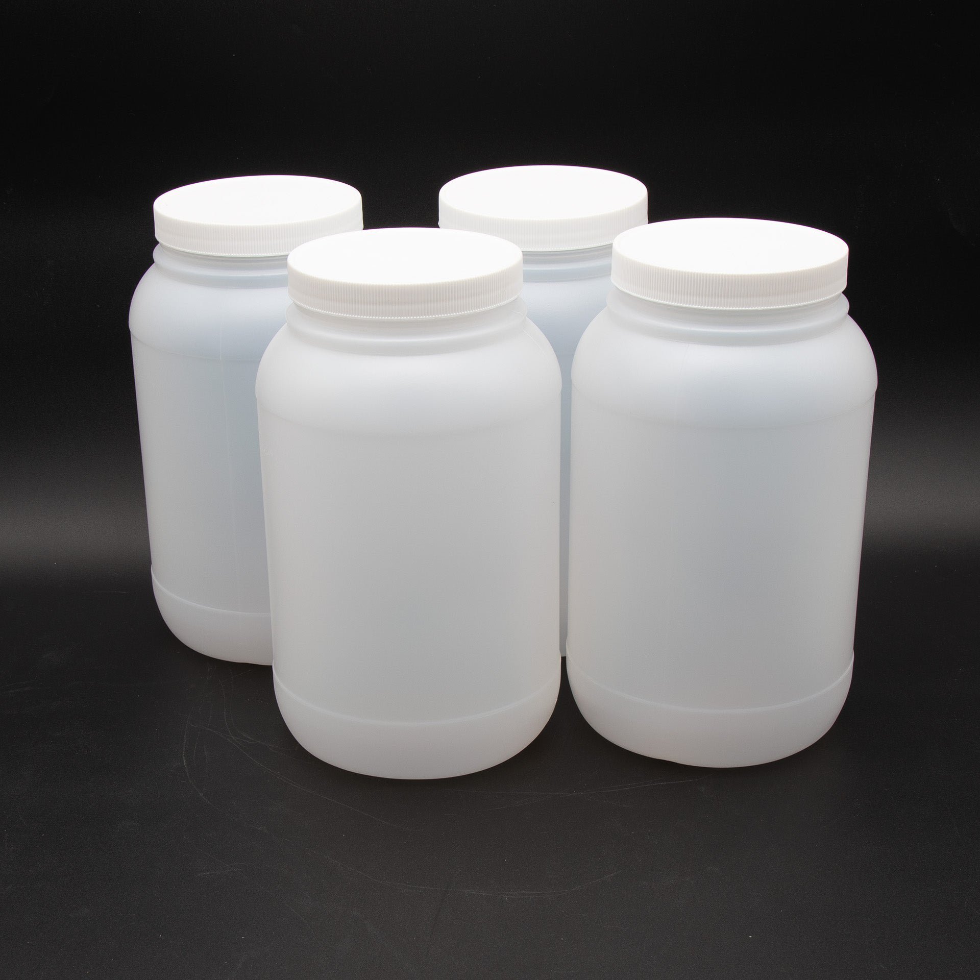 Polypropylene Bottles with Caps (4 Round 3.7 liter ) 1pc